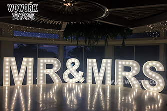  marquee lights-single MR & MRS-1.5m